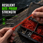⏰Buy 3  Get 2 Free 🔥 Simulation Earthworm Soft Fishing Lures Shrimp Scented Artificial Worm Baits for Freshwater and Saltwater Pack of 50 or 100