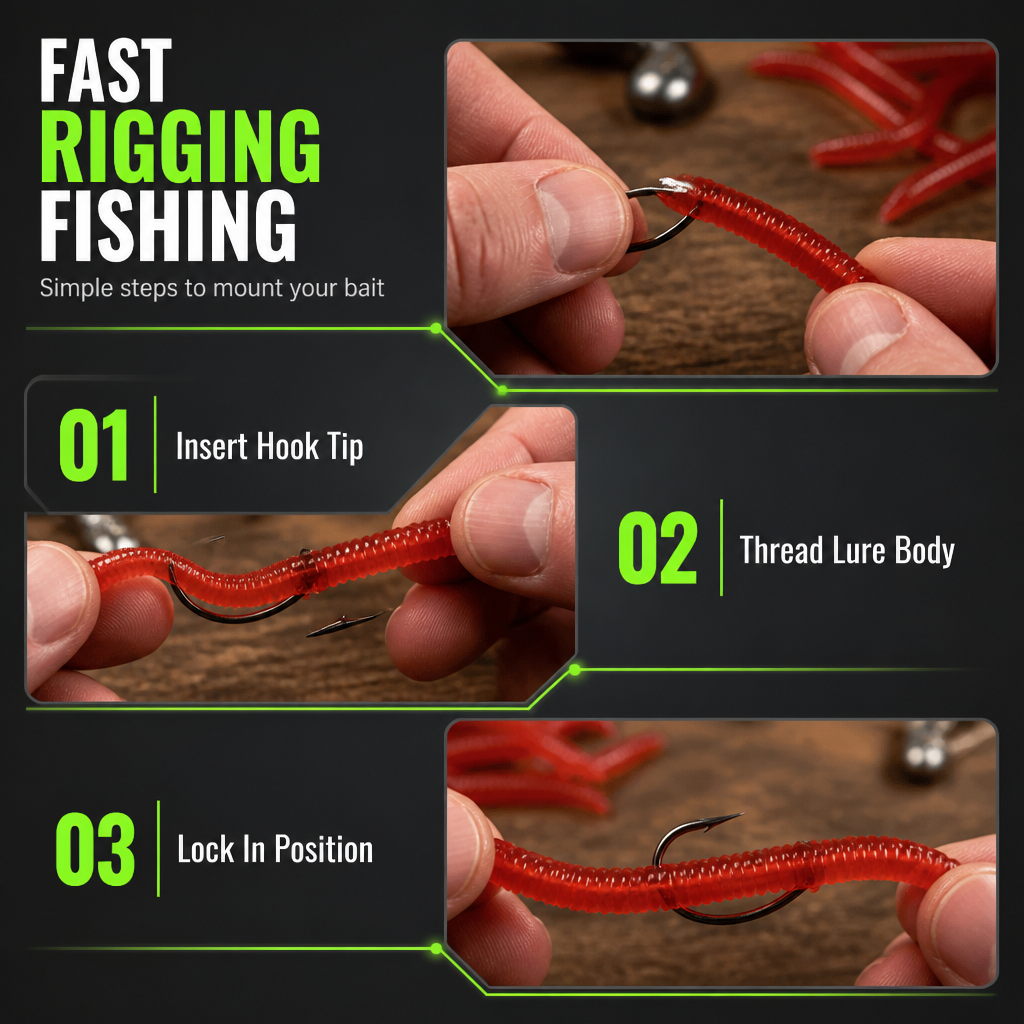⏰Buy 3  Get 2 Free 🔥 Simulation Earthworm Soft Fishing Lures Shrimp Scented Artificial Worm Baits for Freshwater and Saltwater Pack of 50 or 100