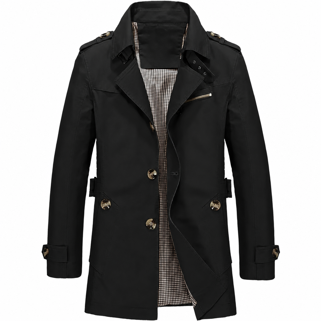 Men's casual cotton jacket front view