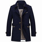 Men's casual cotton jacket finish detail