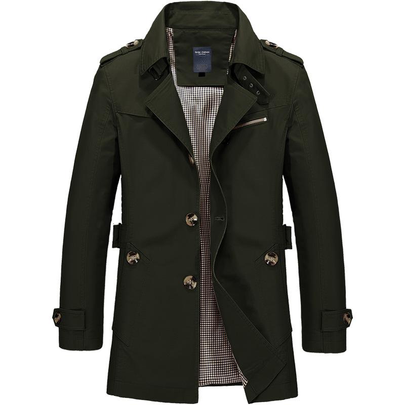 Men's pure cotton windbreaker jacket additional view
