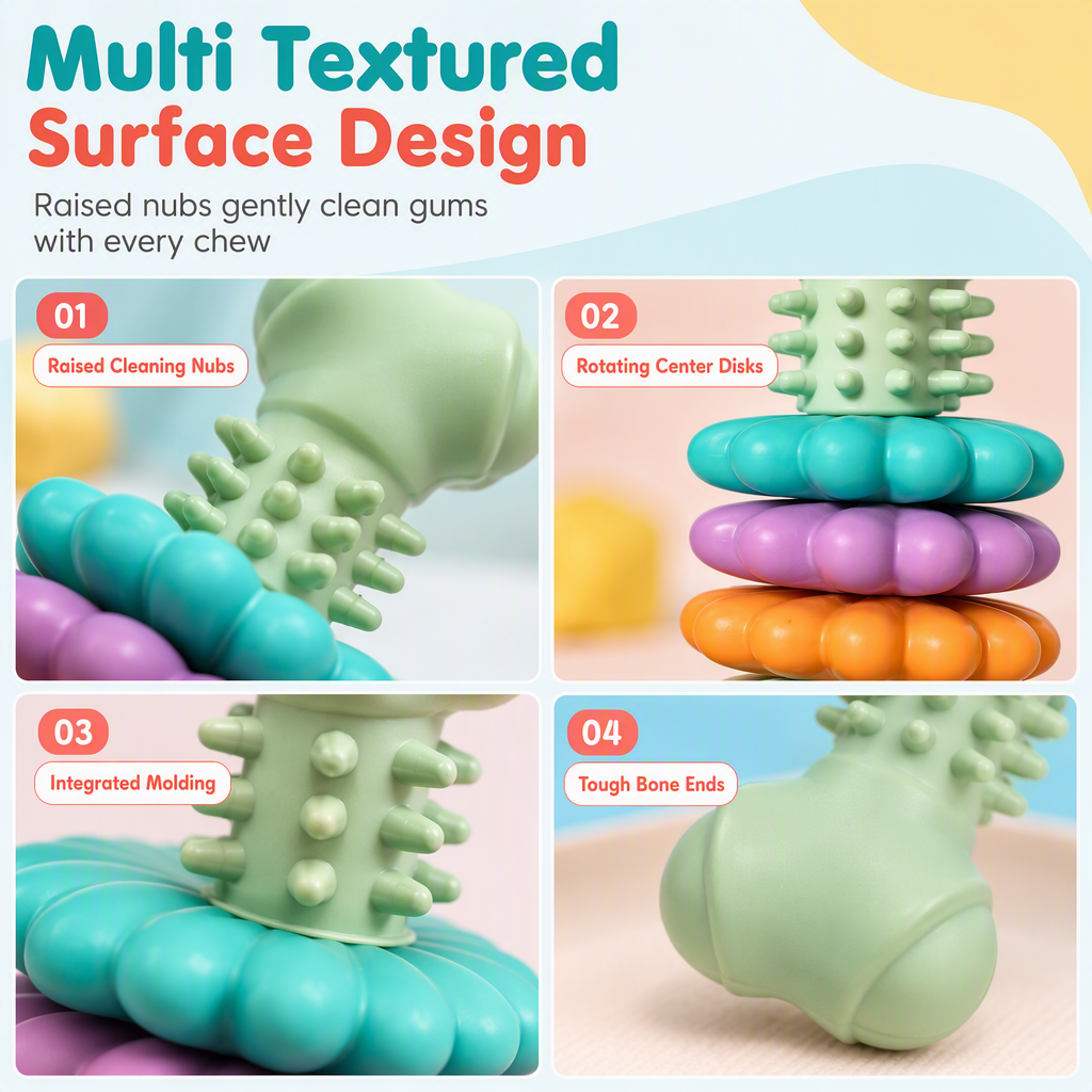 🦴 Stop Destructive Chewing! Durable Bone Dog Chew Toy For Large Dogs