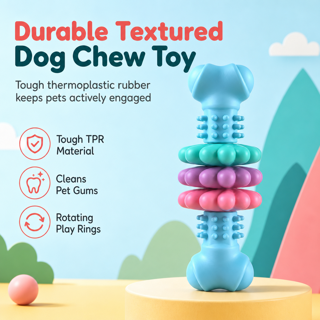 🦴 Stop Destructive Chewing! Durable Bone Dog Chew Toy For Large Dogs
