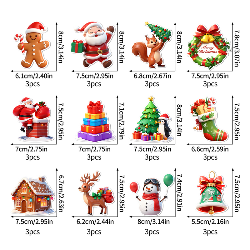 🎄 Want Easy Festive Home Decor? LED Light-Up Christmas Wall Decals, No Mess