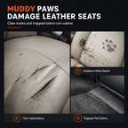 🚗 Tired Of Dirty Fur & Mud In Your Car? Waterproof Dog Rear Seat Cover