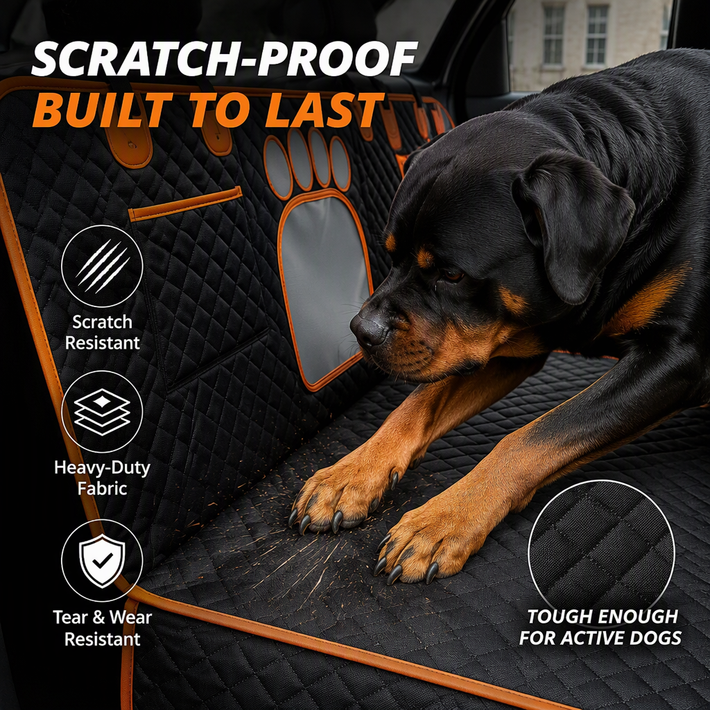 🚗 Tired Of Dirty Fur & Mud In Your Car? Waterproof Dog Rear Seat Cover