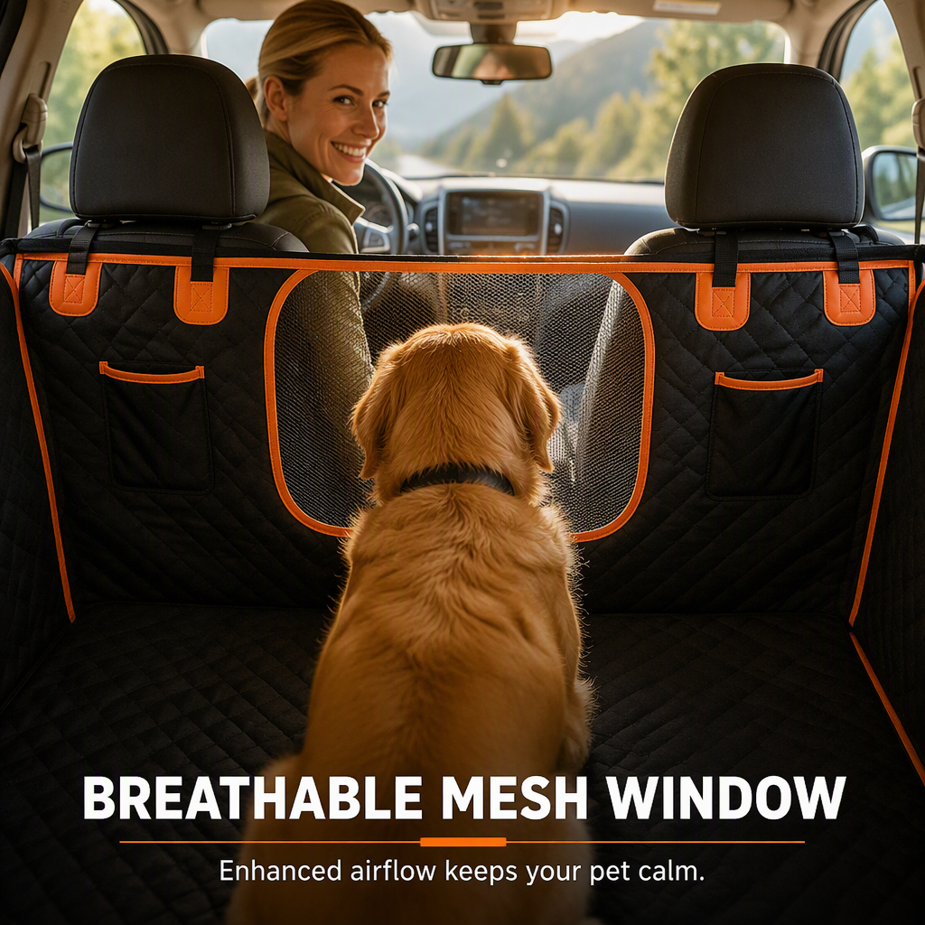 🚗 Tired Of Dirty Fur & Mud In Your Car? Waterproof Dog Rear Seat Cover
