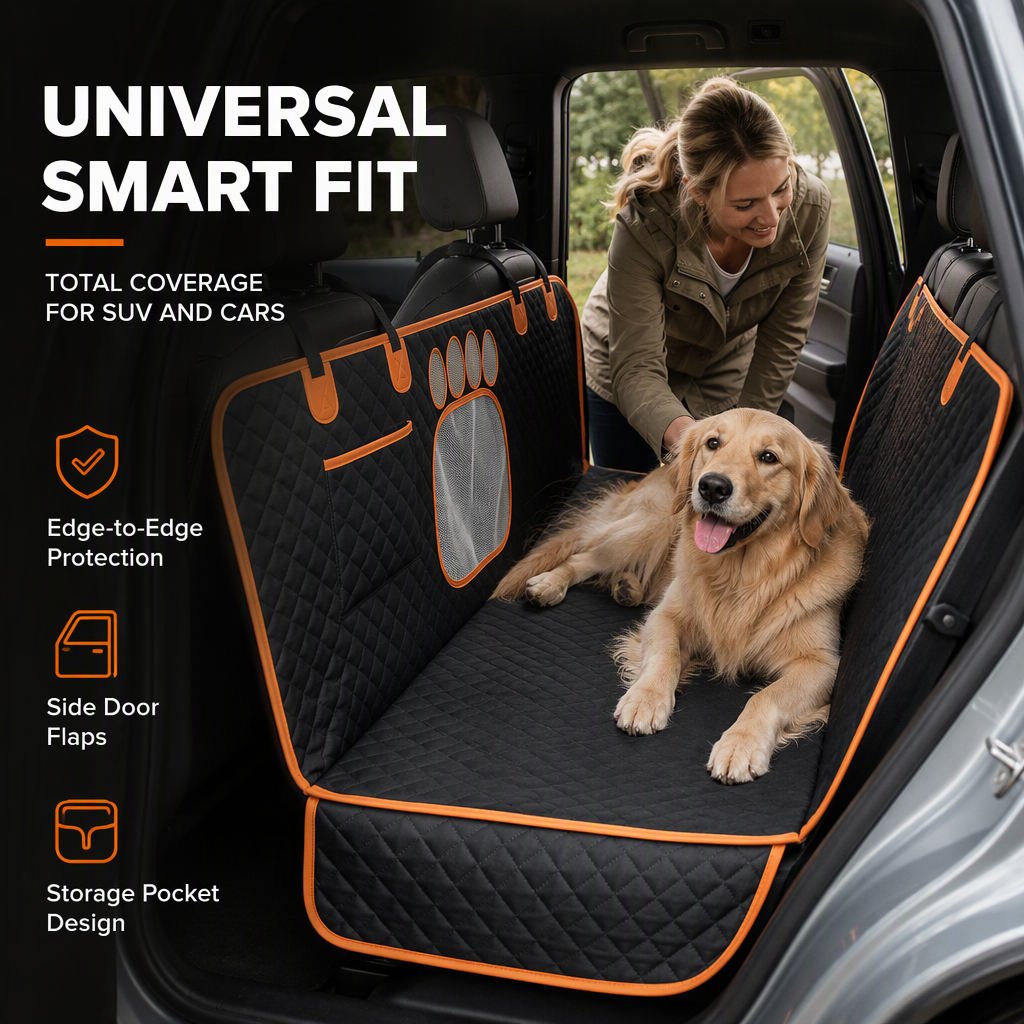 🚗 Tired Of Dirty Fur & Mud In Your Car? Waterproof Dog Rear Seat Cover