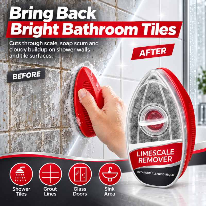 🧼 Limescale Remover Bathroom Cleaning Brush