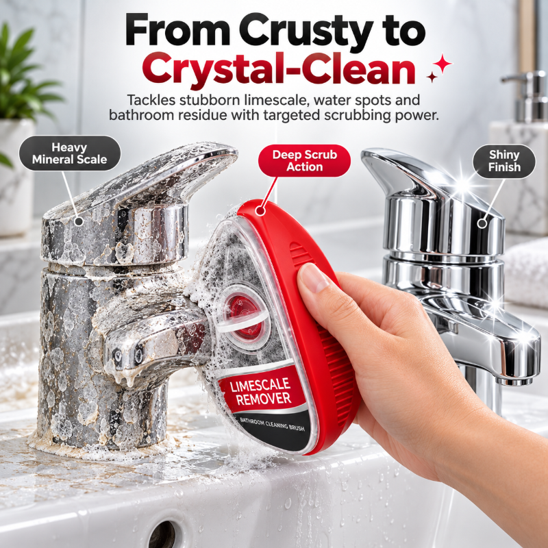 🧼 Limescale Remover Bathroom Cleaning Brush