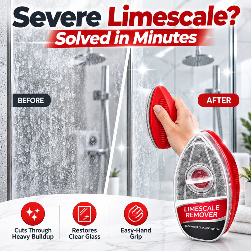 🧼 Limescale Remover Bathroom Cleaning Brush