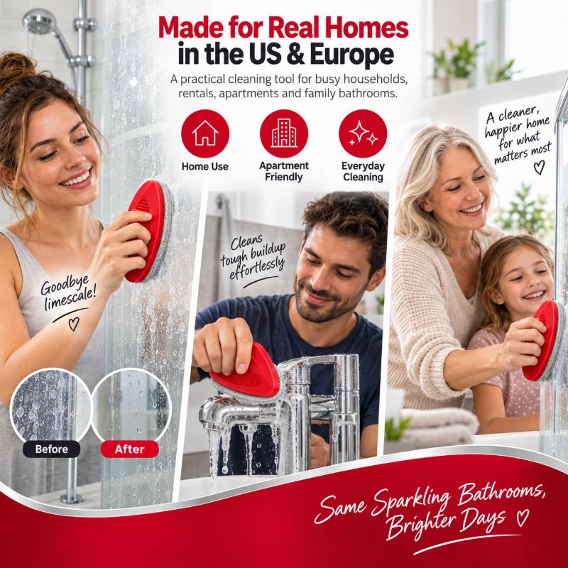 🧼 Limescale Remover Bathroom Cleaning Brush