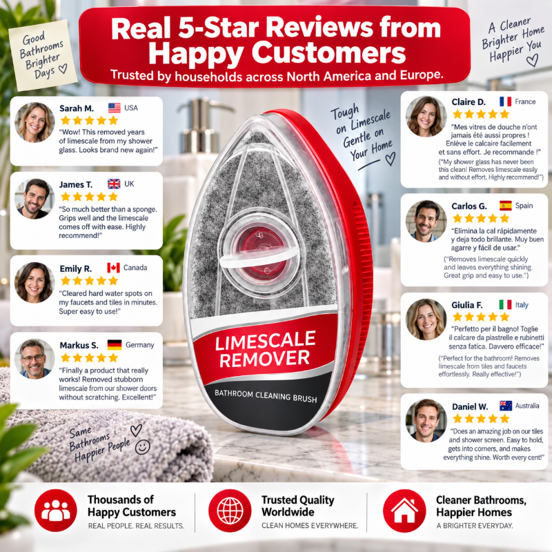 🧼 Limescale Remover Bathroom Cleaning Brush