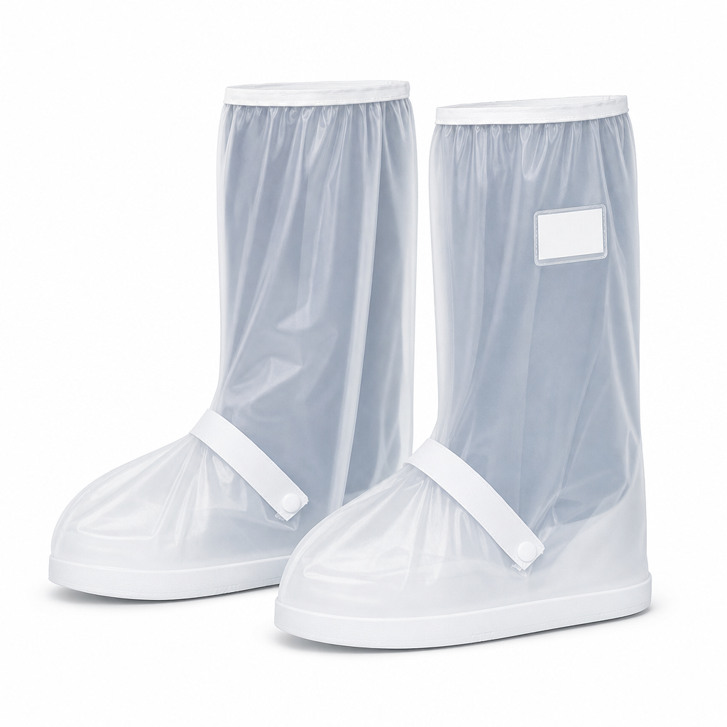 🌧️ Keep Shoes Dry! Reusable High‑Top Rain Shoe Covers, Non‑Slip