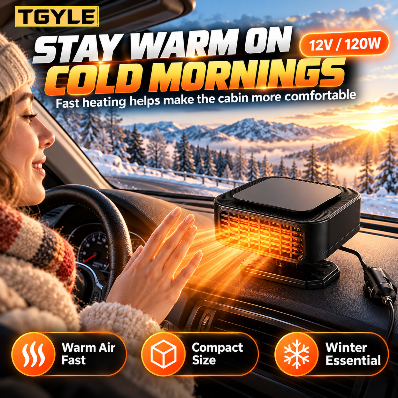 🚗Hot Seller❄️Portable Car Heater Defroster with 360-Degree Rotating Base