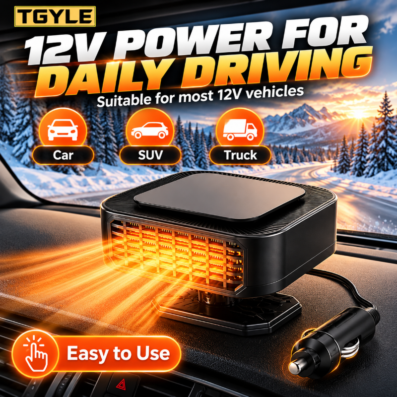 🚗Hot Seller❄️Portable Car Heater Defroster with 360-Degree Rotating Base