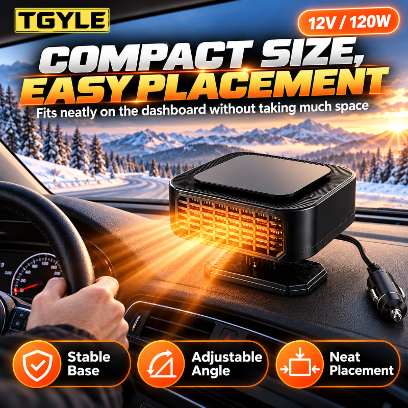 🚗Hot Seller❄️Portable Car Heater Defroster with 360-Degree Rotating Base