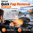 🚗Hot Seller❄️Portable Car Heater Defroster with 360-Degree Rotating Base