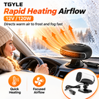 🚗Hot Seller❄️Portable Car Heater Defroster with 360-Degree Rotating Base