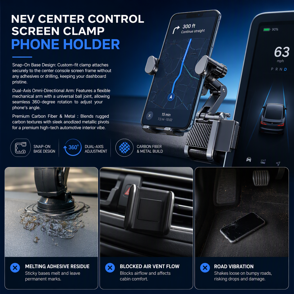 🚗📱 No Vibration & No Sticky Glue! Special Offer Gravity Dashboard Screen Phone Holder