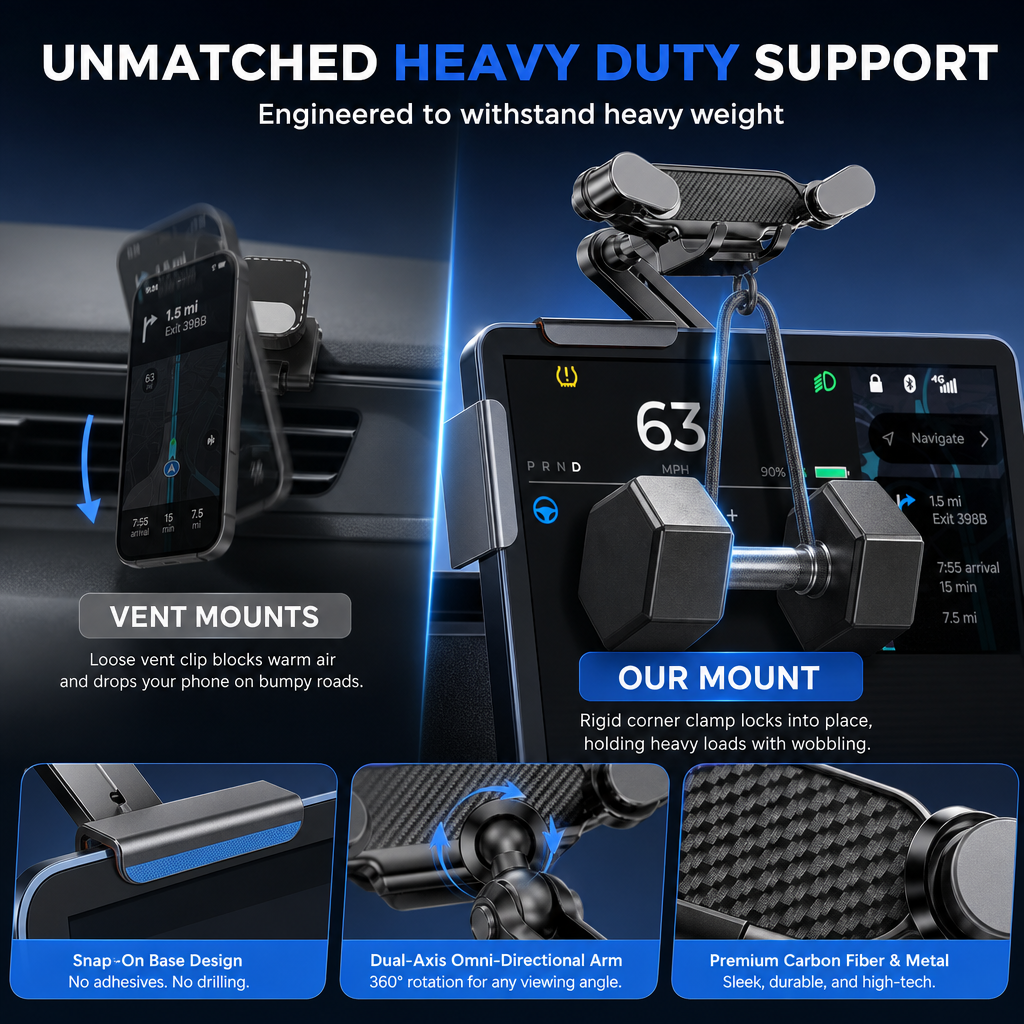 🚗📱 No Vibration & No Sticky Glue! Special Offer Gravity Dashboard Screen Phone Holder