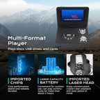 📀7.8" Portable DVD/EVD Player – Built-In Games, No Wi-Fi Required for Kids