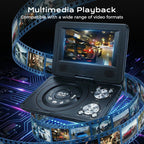 📀7.8" Portable DVD/EVD Player – Built-In Games, No Wi-Fi Required for Kids