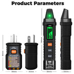 ⚡Tired of guessing which breaker controls your outlet? Digital Circuit Breaker Finder with Built-in Socket Tester