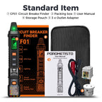 ⚡Tired of guessing which breaker controls your outlet? Digital Circuit Breaker Finder with Built-in Socket Tester