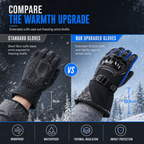 🏍️ Thickened Waterproof Winter Motorcycle Gloves, Touchscreen Friendly