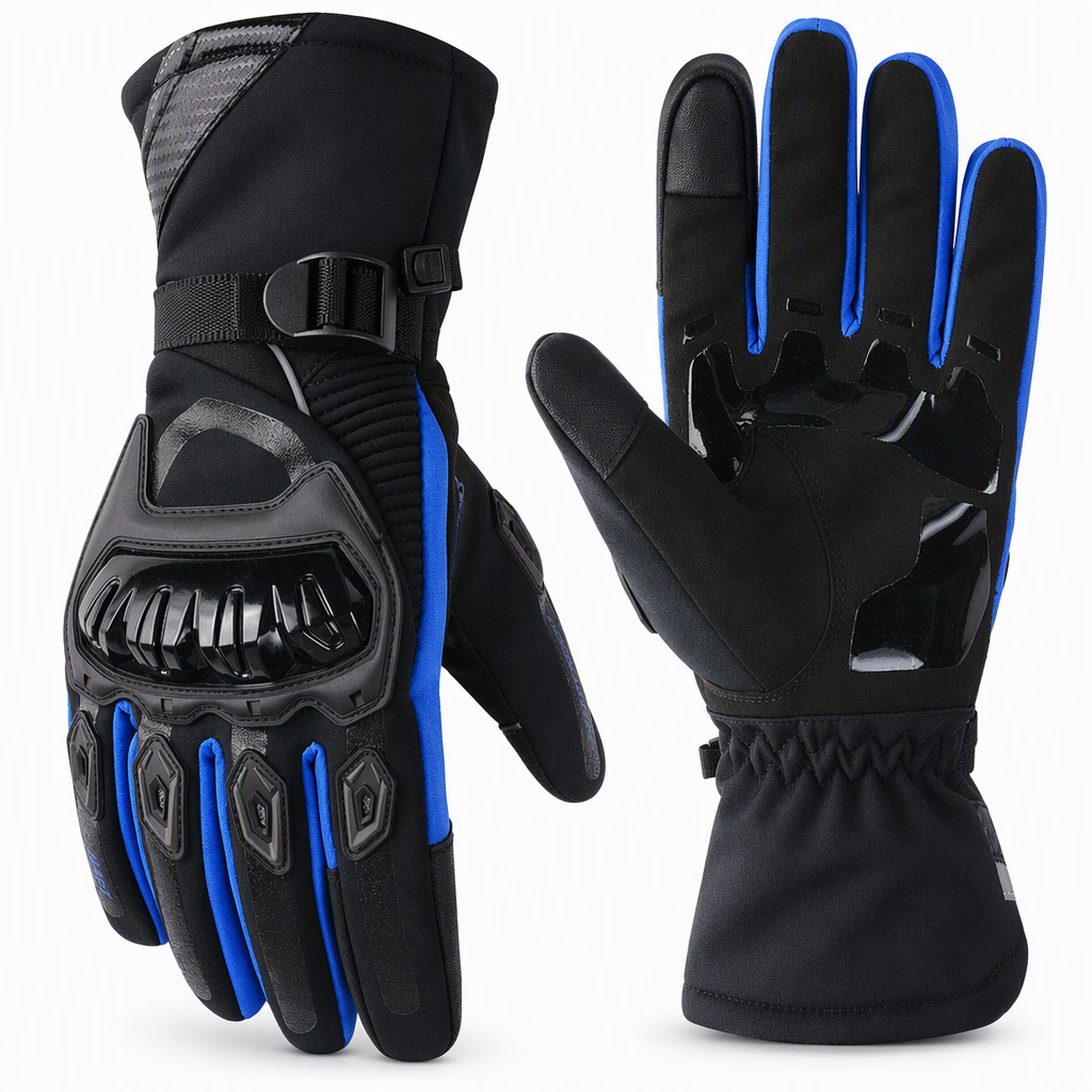 🏍️ Thickened Waterproof Winter Motorcycle Gloves, Touchscreen Friendly