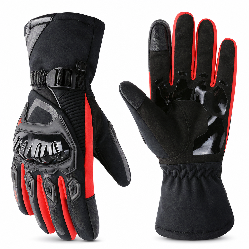🏍️ Thickened Waterproof Winter Motorcycle Gloves, Touchscreen Friendly
