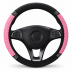 💎Glitter Crystal Steering Wheel Cover | Elastic Leather, Non-Slip, Bling Rhinestone Auto Interior Wheel Protector