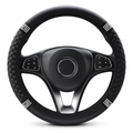 💎Glitter Crystal Steering Wheel Cover | Elastic Leather, Non-Slip, Bling Rhinestone Auto Interior Wheel Protector