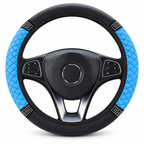 💎Glitter Crystal Steering Wheel Cover | Elastic Leather, Non-Slip, Bling Rhinestone Auto Interior Wheel Protector