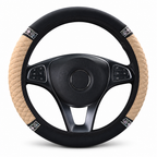 💎Glitter Crystal Steering Wheel Cover | Elastic Leather, Non-Slip, Bling Rhinestone Auto Interior Wheel Protector