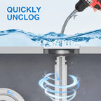 🚰Fix Clogged Pipes Fast! 🛠️Electric Drill Driven Drain Dredging Spring