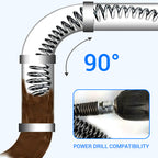 🚰Fix Clogged Pipes Fast! 🛠️Electric Drill Driven Drain Dredging Spring