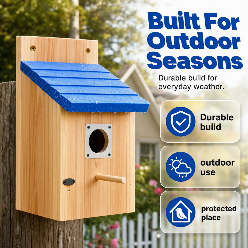 🔥50% OFF! Weatherproof Wooden Outdoor Birdhouse