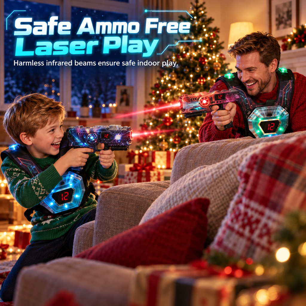 ⏰50% OFF Limited Offer🎮Kids Laser Tag Gun Set with Sensors & Projection Function, Boys Interstellar Battle Game Toy