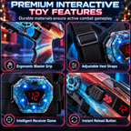 ⏰50% OFF Limited Offer🎮Kids Laser Tag Gun Set with Sensors & Projection Function, Boys Interstellar Battle Game Toy