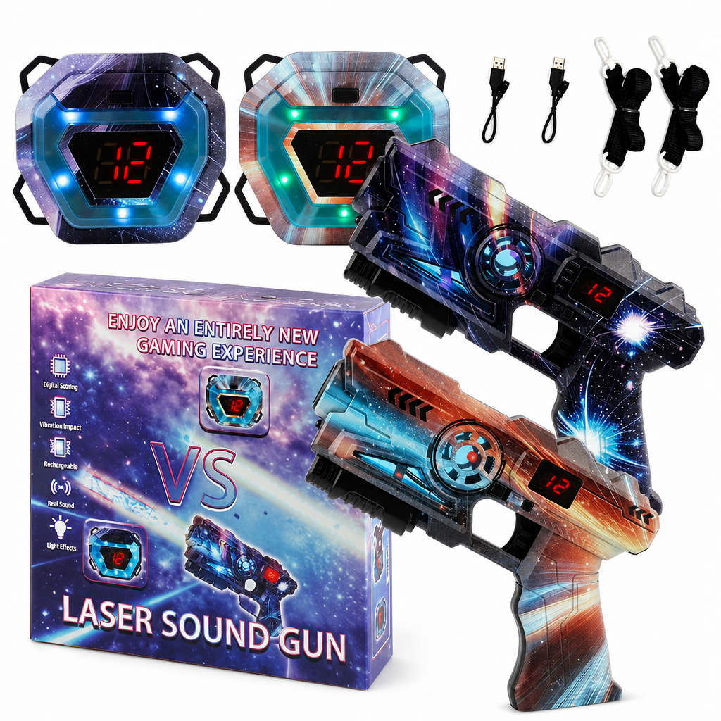 ⏰50% OFF Limited Offer🎮Kids Laser Tag Gun Set with Sensors & Projection Function, Boys Interstellar Battle Game Toy