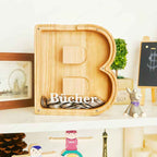 🎁Custom Engraved Wooden Piggy Bank | Personalized Keepsake Gift for Boys & Girls