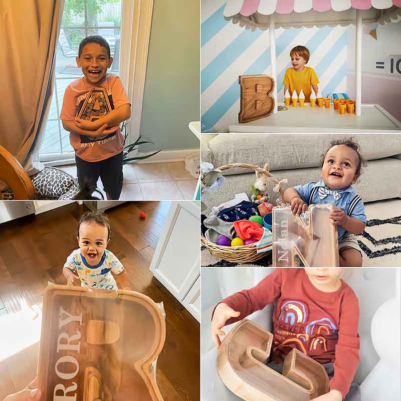 🎁Custom Engraved Wooden Piggy Bank | Personalized Keepsake Gift for Boys & Girls