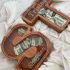 🎁Custom Engraved Wooden Piggy Bank | Personalized Keepsake Gift for Boys & Girls
