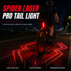 🚴 LIMITED TIME | 48% OFF! 🔴 Rechargeable Bike Rear Safety Light – Laser Signal, IPX5 Waterproof & USB Charging 💡