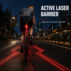 🚴 LIMITED TIME | 48% OFF! 🔴 Rechargeable Bike Rear Safety Light – Laser Signal, IPX5 Waterproof & USB Charging 💡