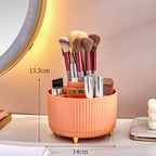 ✨360° Rotating Desk Organizer | Multi Compartment Storage for Office Supplies & Vanity Makeup
