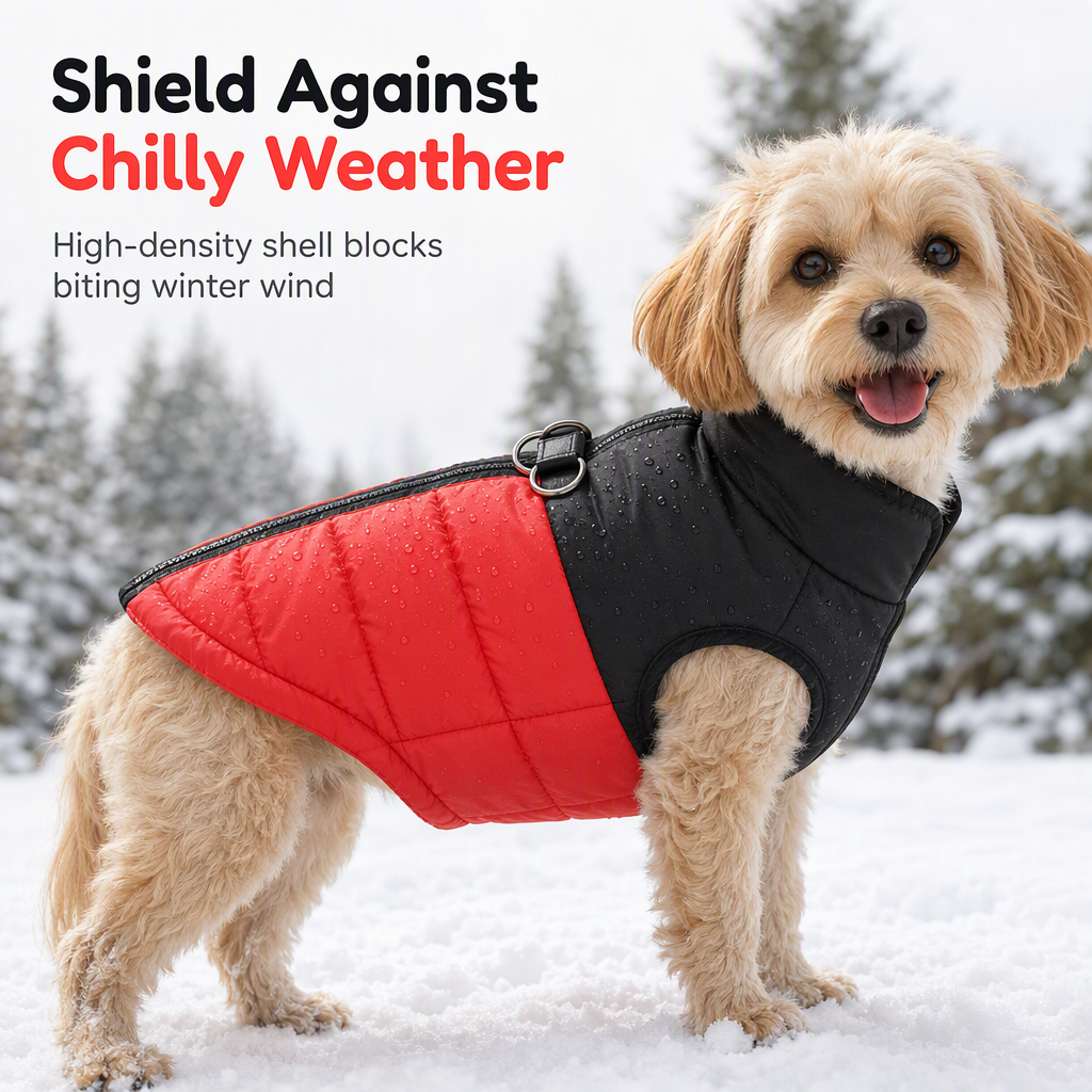 🐶Chilly Weather Coming! Thick Padded Dog Winter Vest, Windproof, Keeps Your Pup Cozy Outdoors