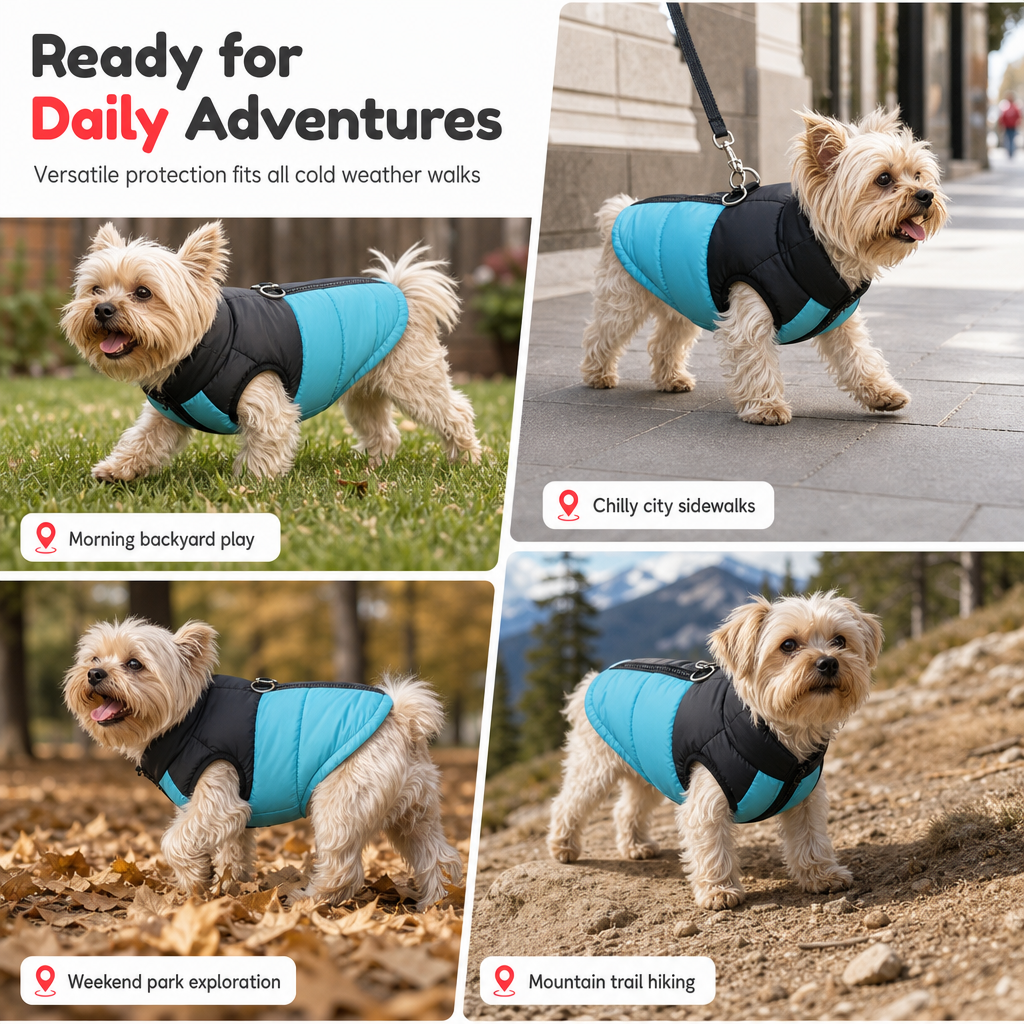 🐶Chilly Weather Coming! Thick Padded Dog Winter Vest, Windproof, Keeps Your Pup Cozy Outdoors
